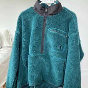 NWT North Face Extreme Pile Half-Zip Fleece - Ponderosa Green (XXL)